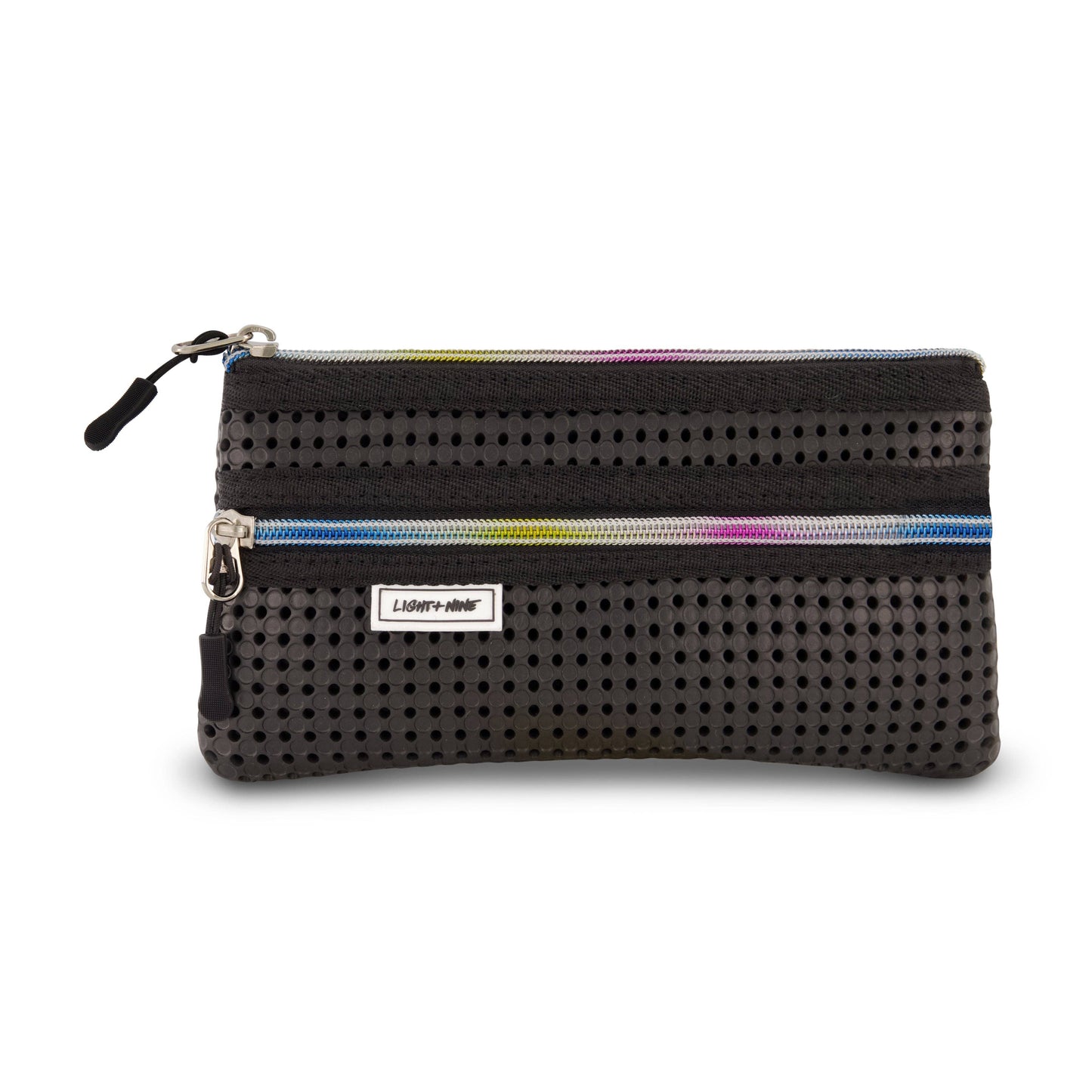Light + Nine - Flat Pencil Pouch Rainbow Pink
