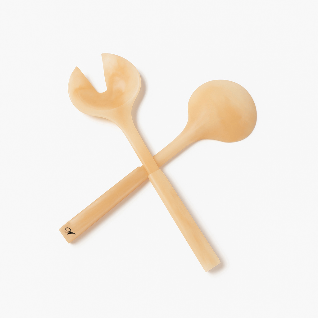 Waterdale Collection - Resin Salad Servers: Gold