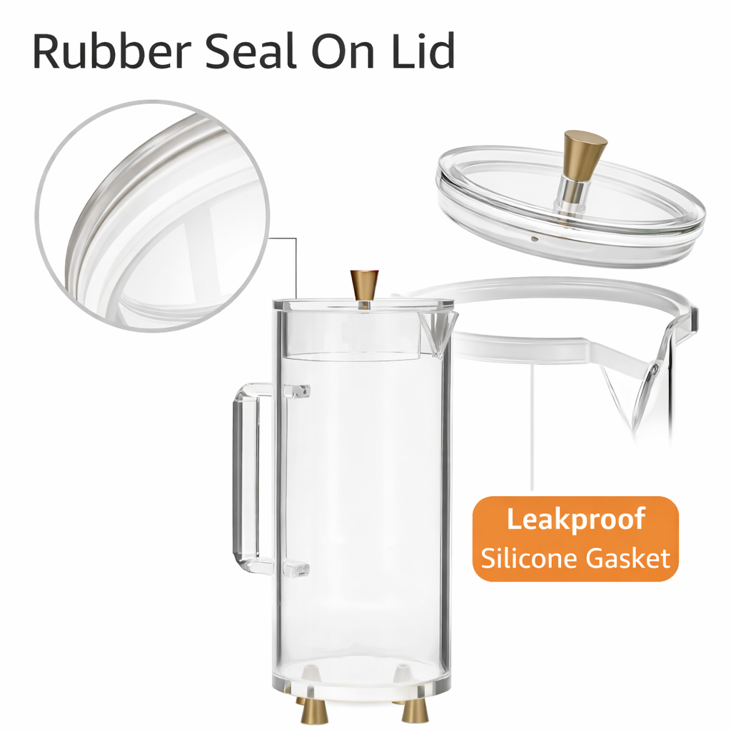 Krifts Products - Acrylic Pitcher with Sealed Lid