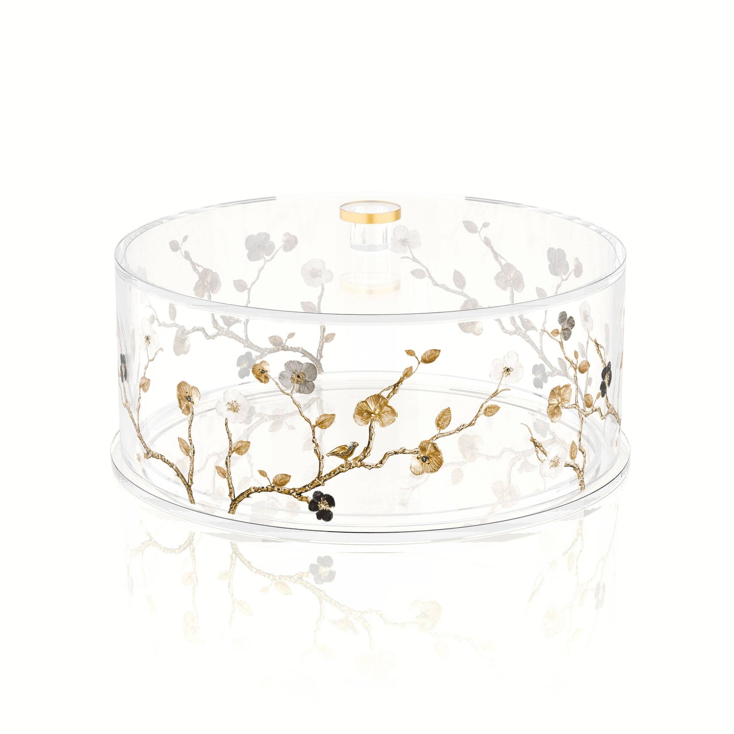 Feldart LLC - Ornate Garden Round Cake Holder