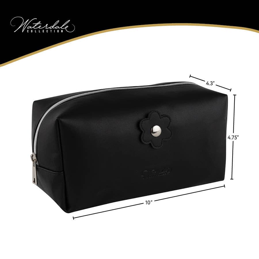 Waterdale Collection - Cosmetic Bag: Black / Smooth
