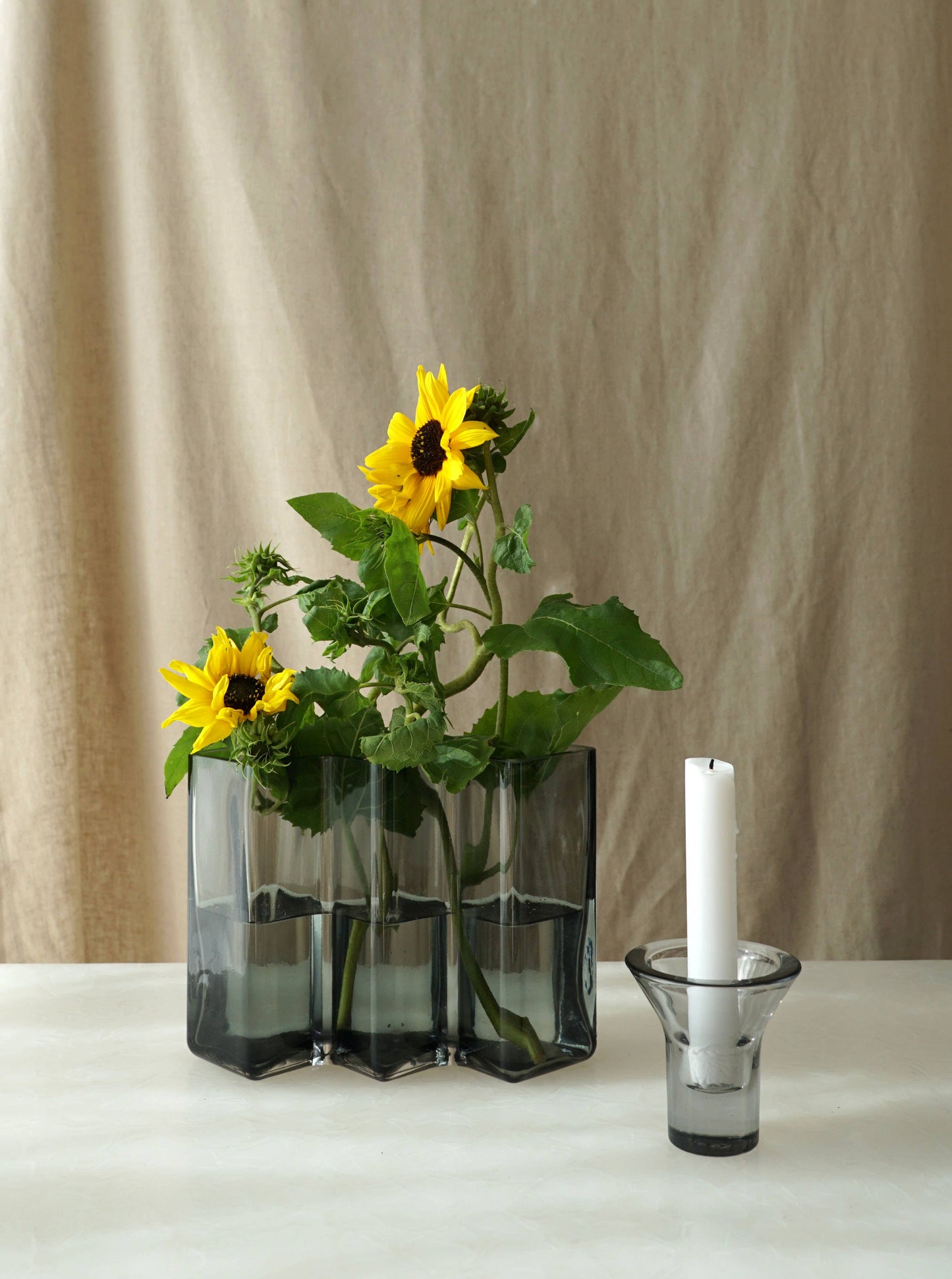 Born in Sweden AB - Row vase three low: Gray