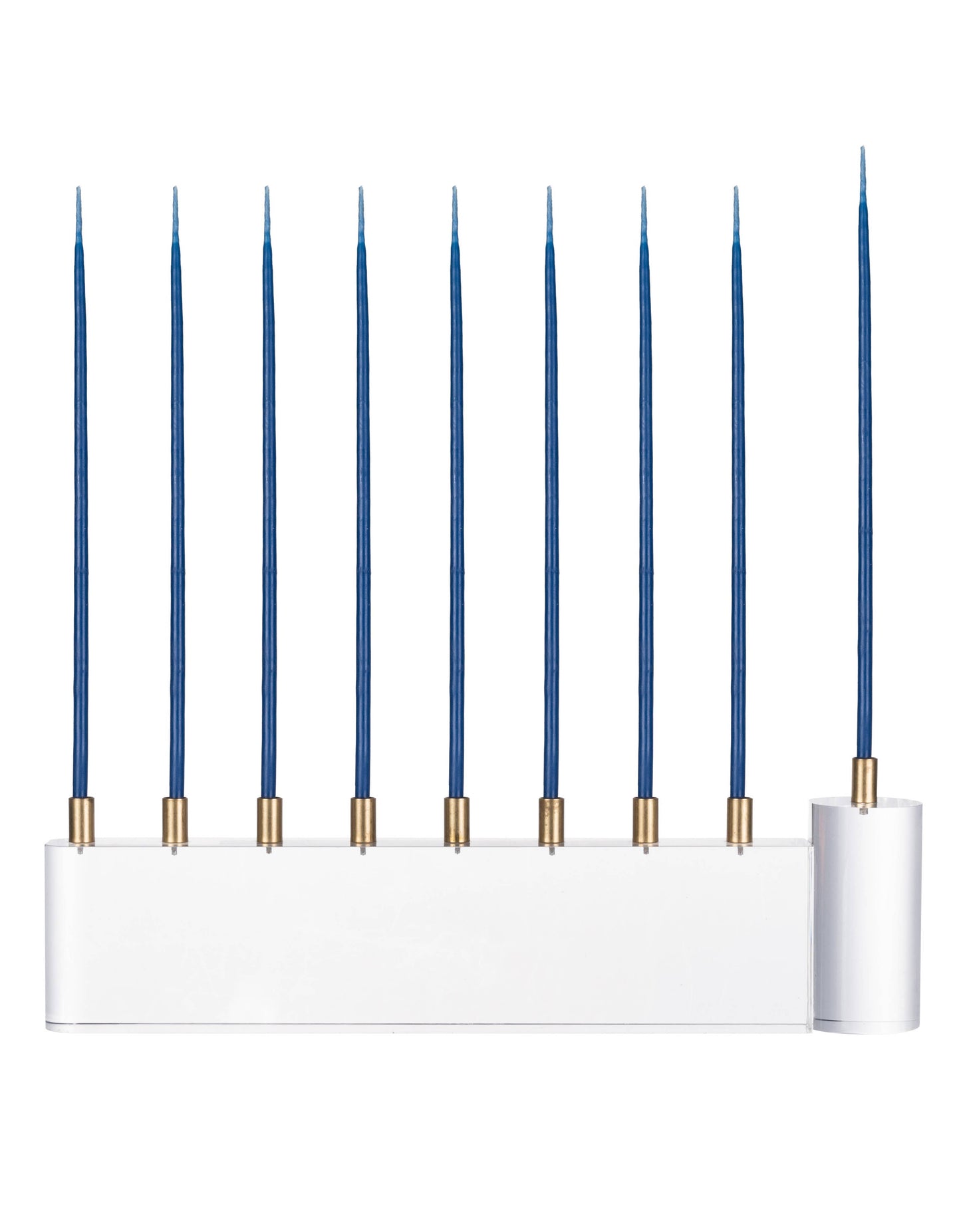 DesignStyles Home - Willow & Riley 30 MM Gold Candle Holders Acrylic Menorah