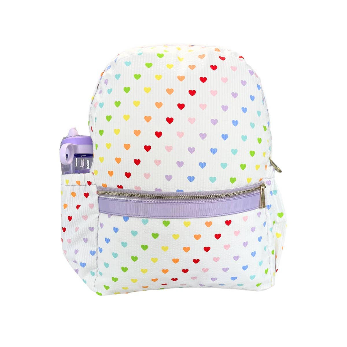 Mint - Tiny Hearts Medium Backpack w/ Pocket