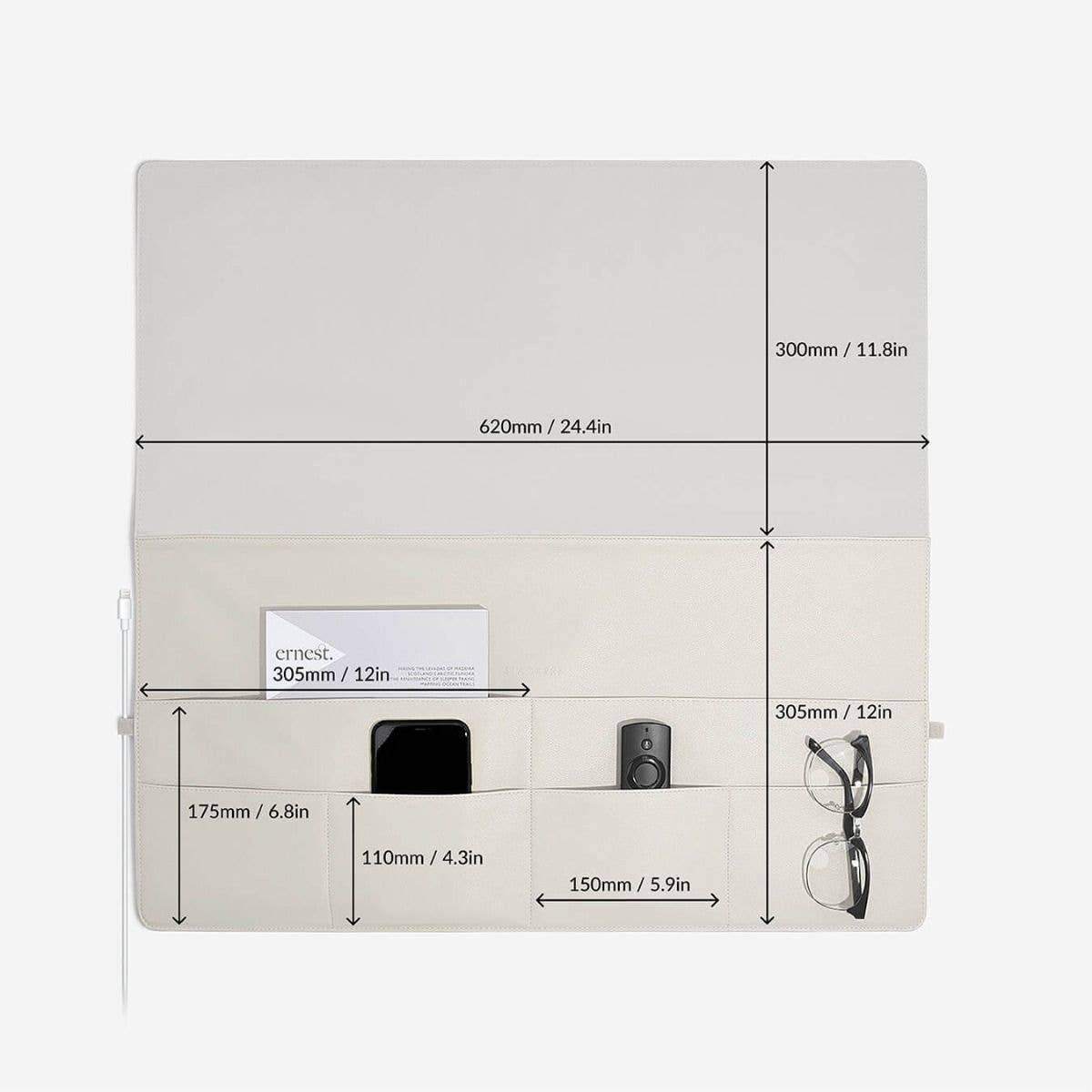 Stackers - Oatmeal Large Bed Pocket