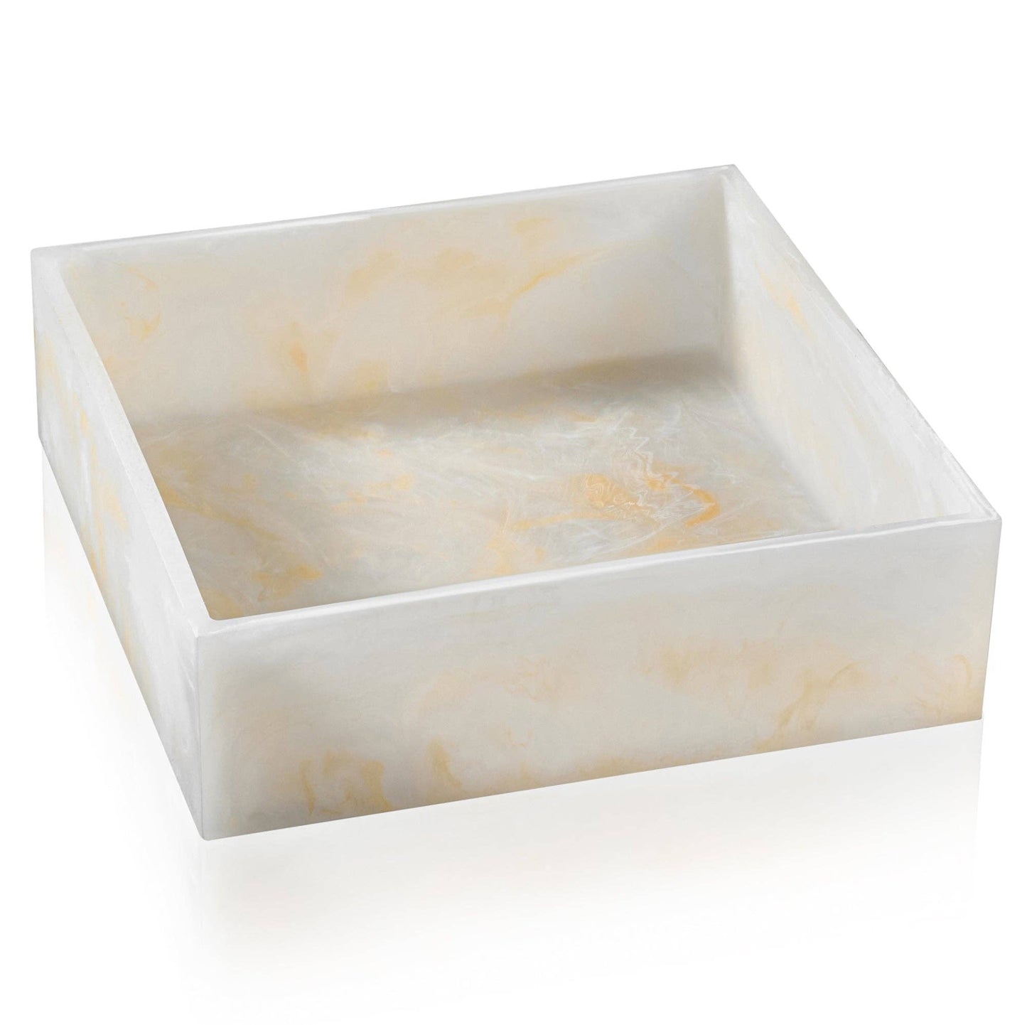 Waterdale Collection - Resin Salad Bowl: Gold