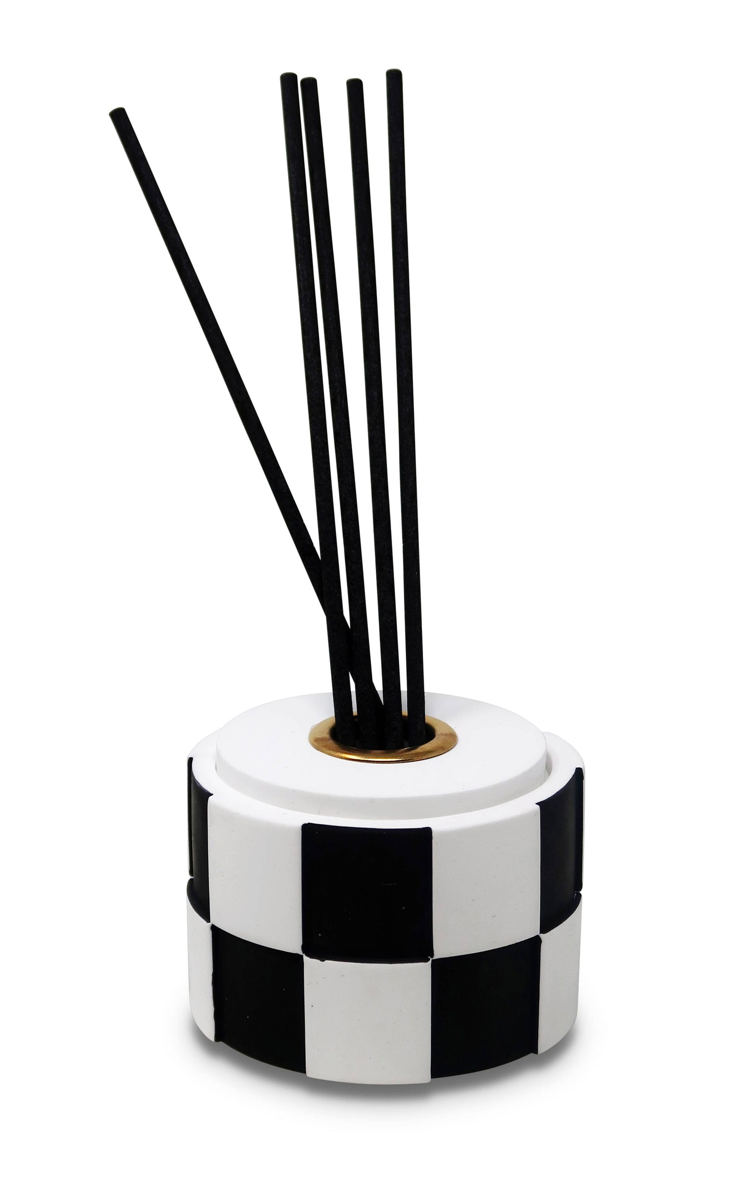 VIVIENCE - Black and White Checked Reed Diffuser