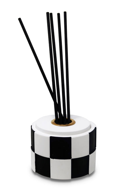 VIVIENCE - Black and White Checked Reed Diffuser