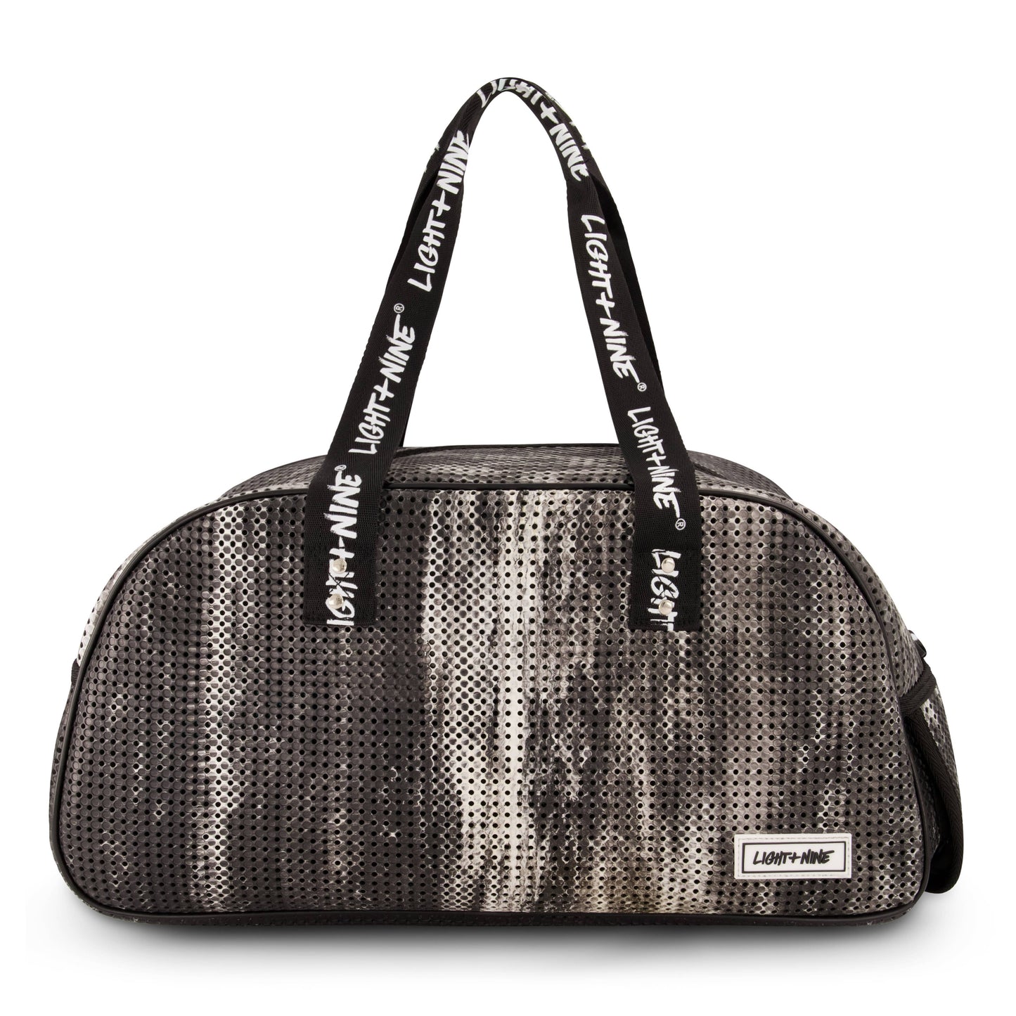 Light + Nine - Duffy Bag with Shoe Compartment Black Tie Dye