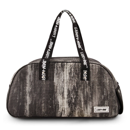Light + Nine - Duffy Bag with Shoe Compartment Black Tie Dye