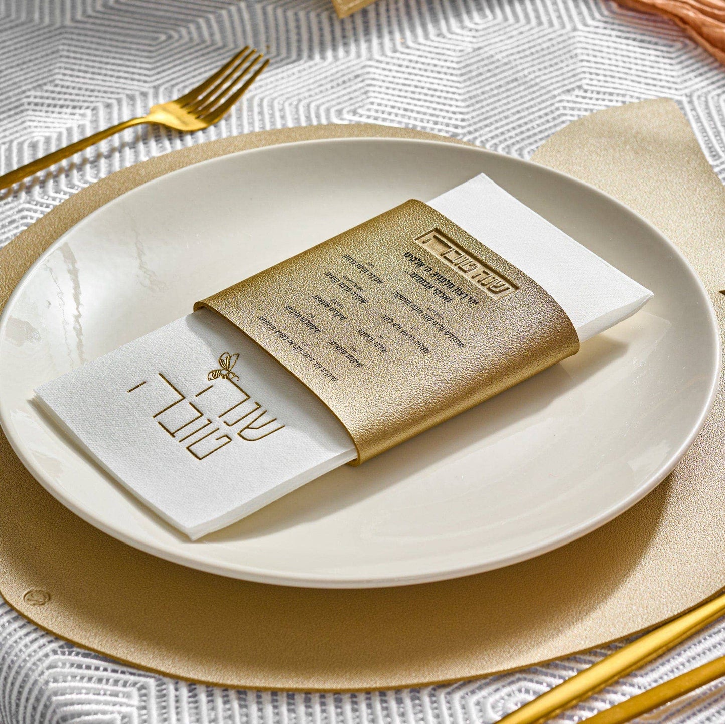 Waterdale Collection - Leather Simanim Napkin Wraps