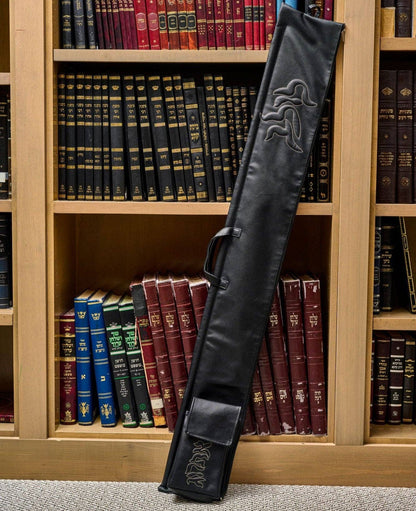 Waterdale Collection - Pillow script Lulav and Esrog Case: Navy