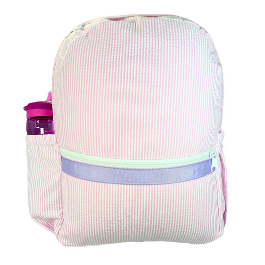 Mint - Princess Seersucker Medium Backpack w/ Pocket | Mint