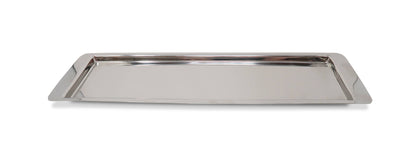 VIVIENCE - 3 Bowl Stainless Steel Relish Dish on Tray, 17.25"L