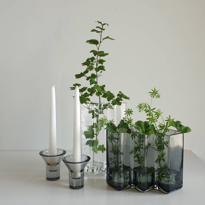 Born in Sweden AB - Row vase three low: Gray