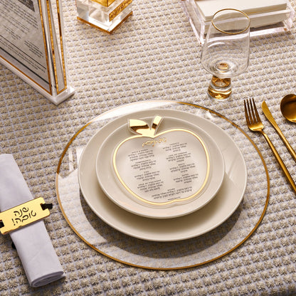 Waterdale Collection - Classic Apple Simanim Card: Silver