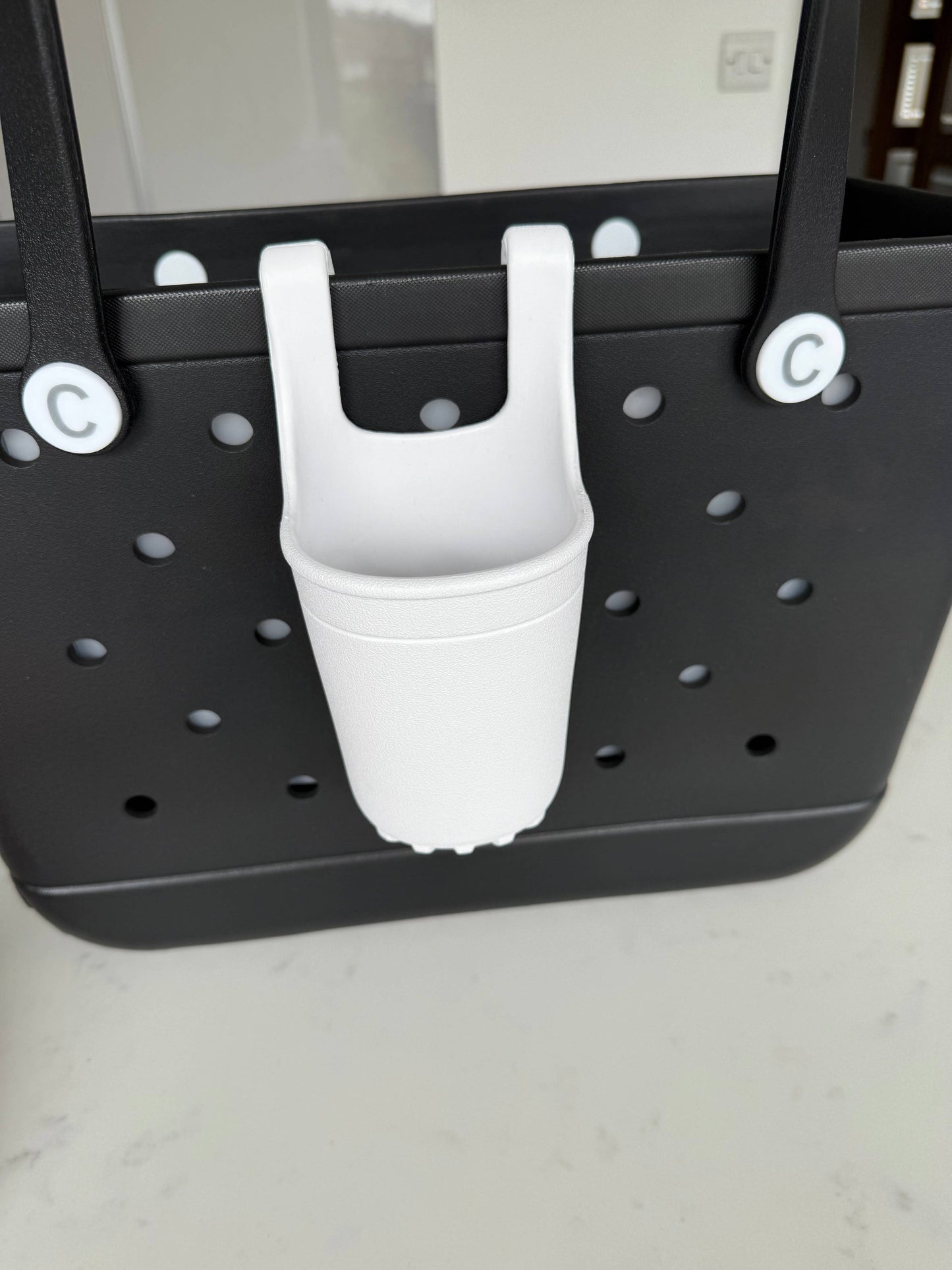CrocBagg - Bevy Drink’s Cup Holder: White