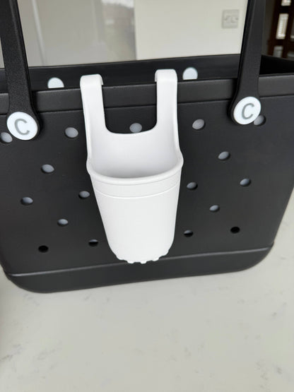 CrocBagg - Bevy Drink’s Cup Holder: White
