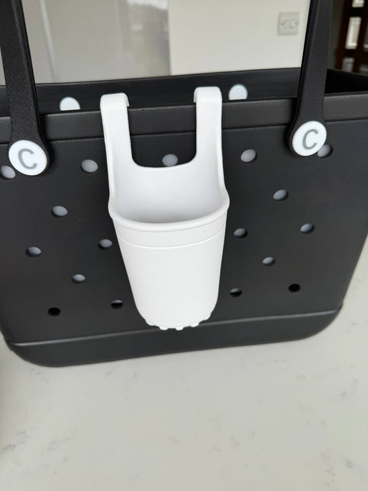 CrocBagg - Bevy Drink’s Cup Holder: White