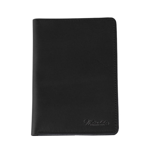 Waterdale Collection - Leather Passport Case: Black