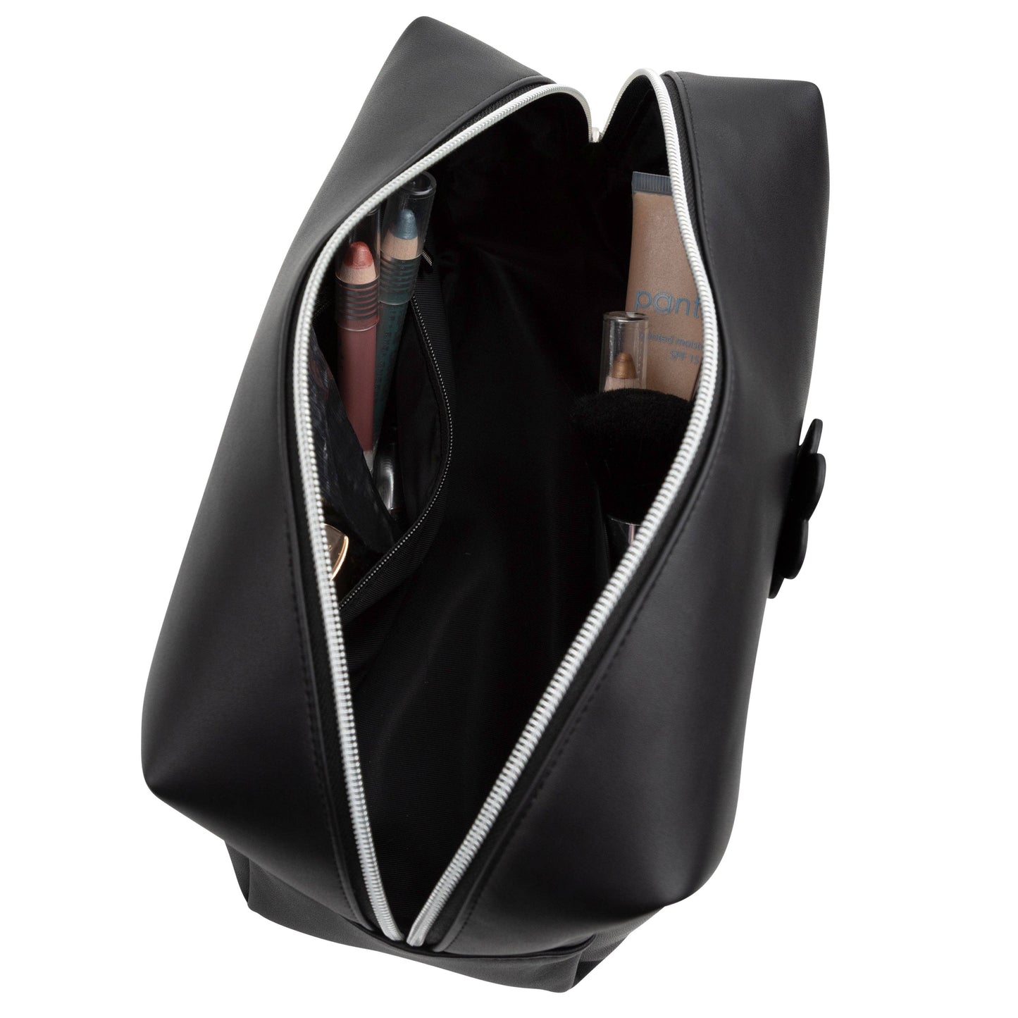 Waterdale Collection - Cosmetic Bag: Black / Smooth