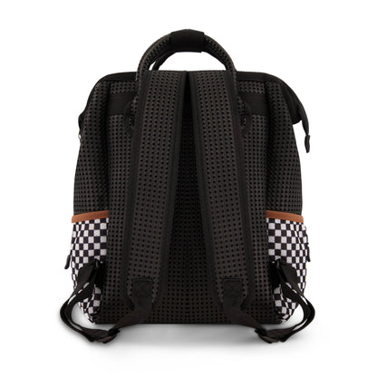 Light + Nine - Tweeny short backpac checkered black