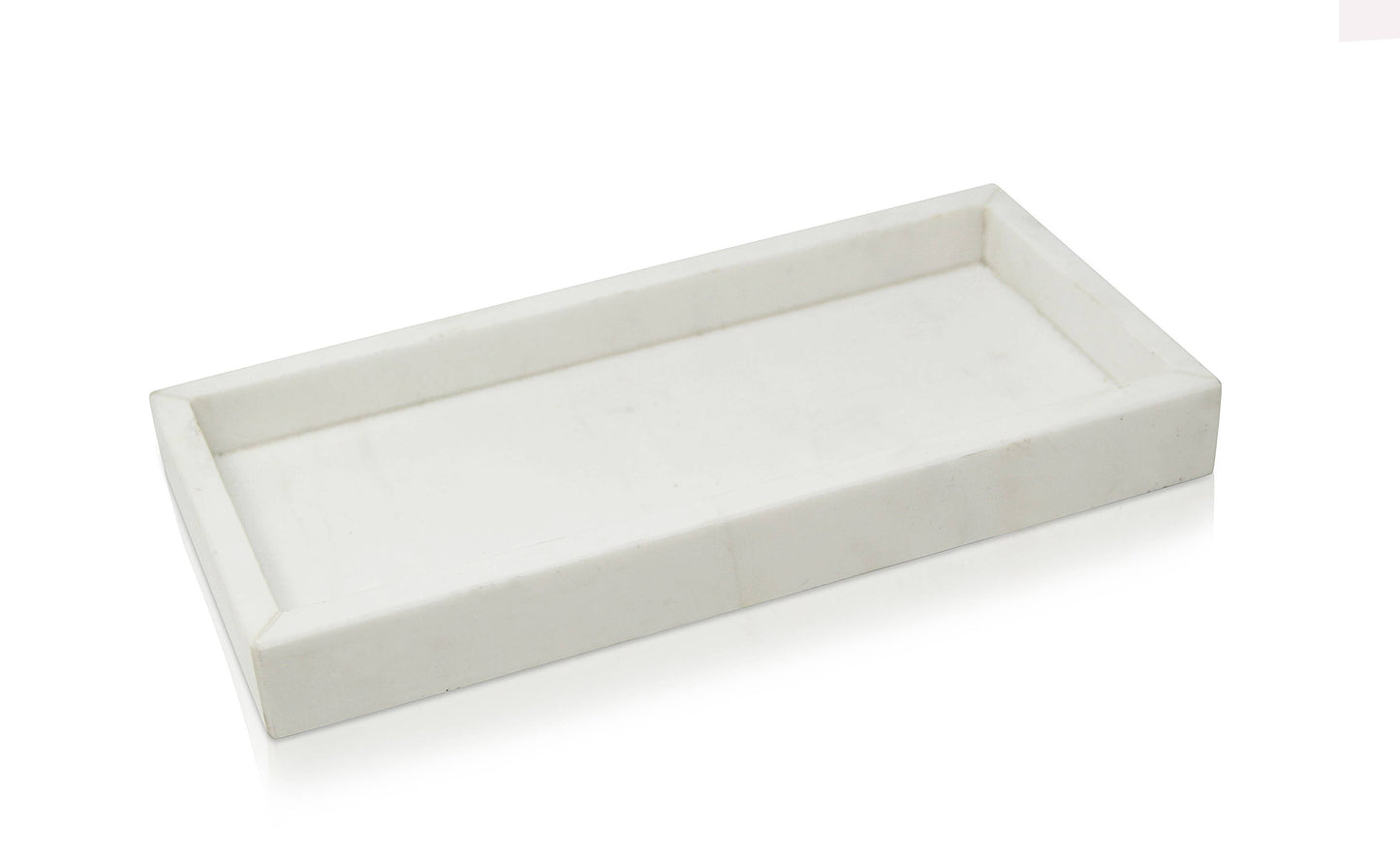 VIVIENCE - White Marble Tray