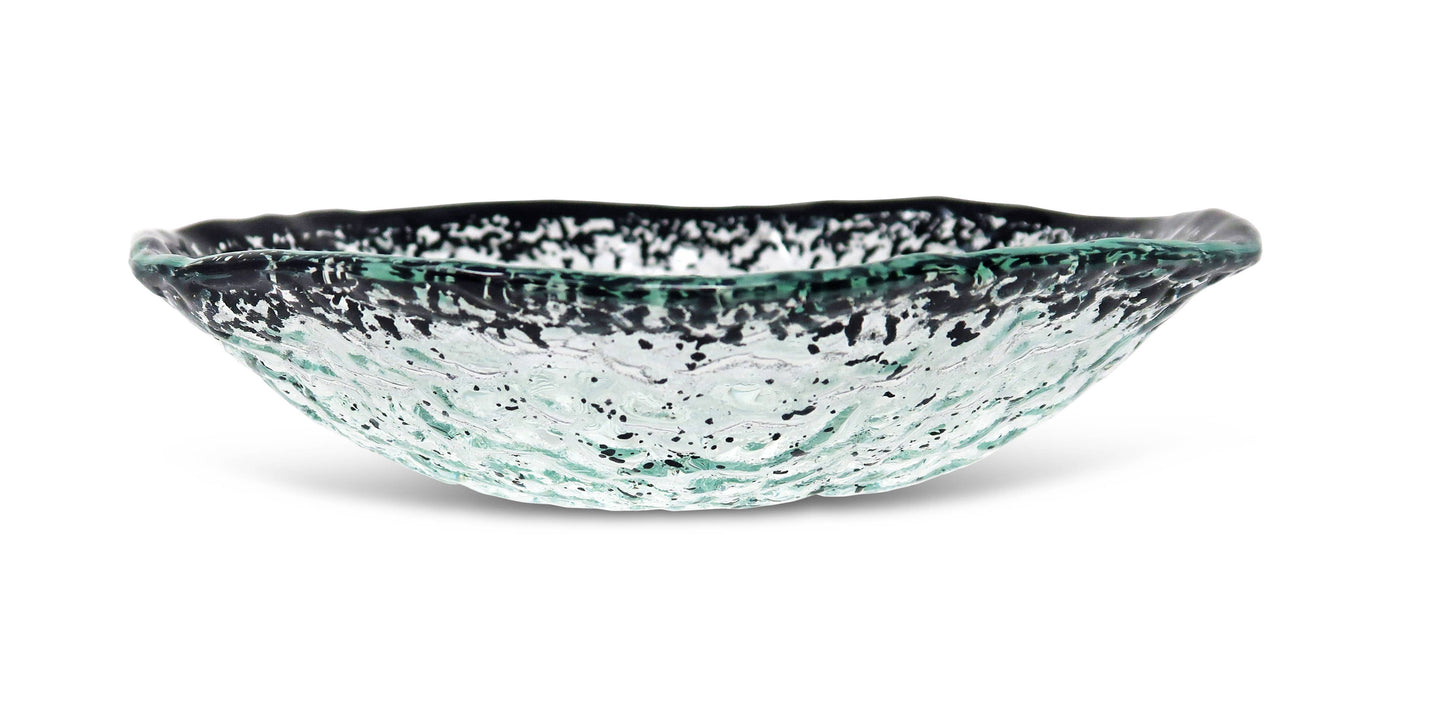 VIVIENCE - Salad Bowl with Scattered Black Design: Large