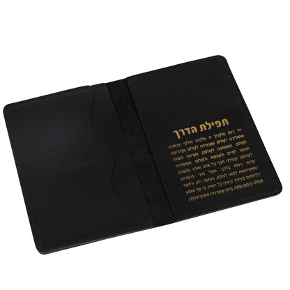 Waterdale Collection - Passport Case: Black / PU Leather
