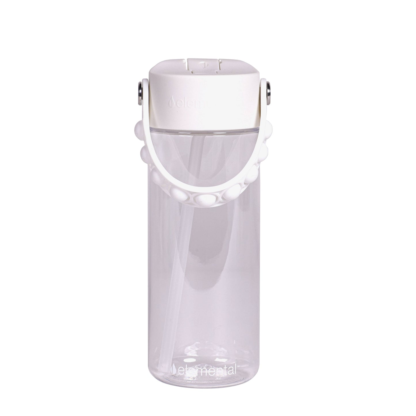 Elemental - Fidget Handle Kids Tritan Bottle 18oz White