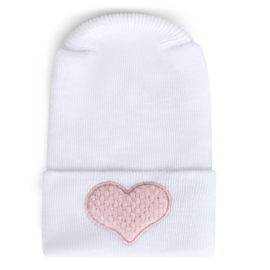 Adora Baby Gifts - Hospital Hat - Weave Mini Blush Heart