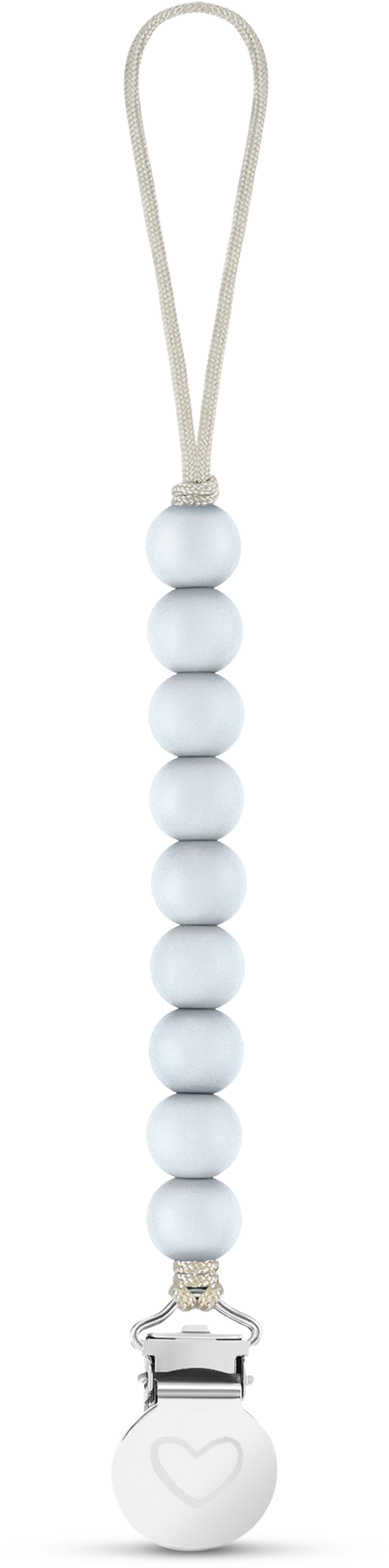 Bleu La La - Lulababe Pacifier Clip: Sky Blue