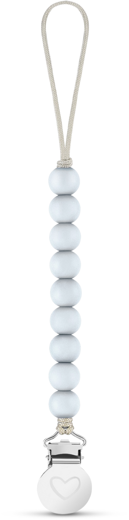 Bleu La La - Lulababe Pacifier Clip: Sky Blue