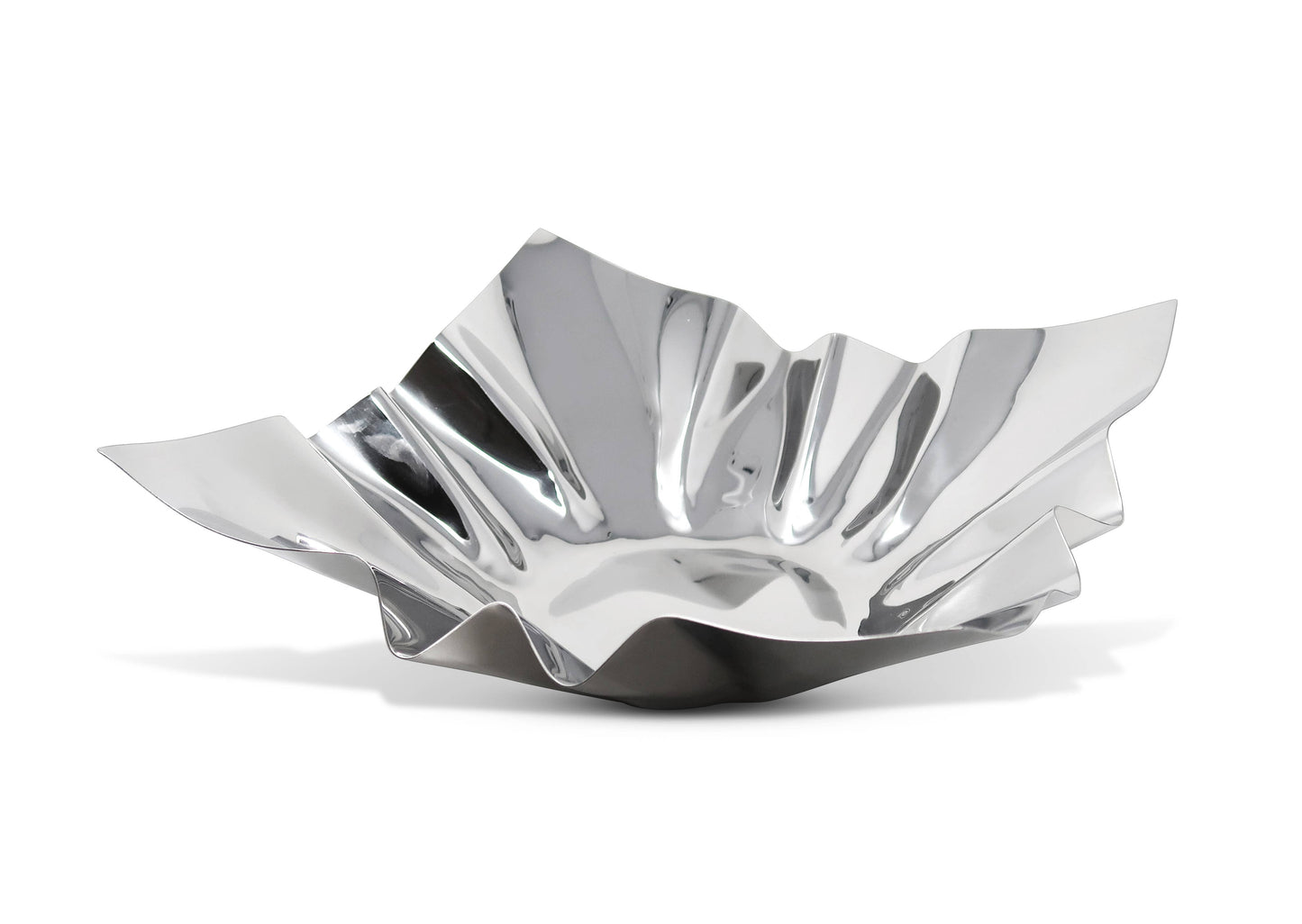 VIVIENCE - Square Bowl, 12.25": Silver