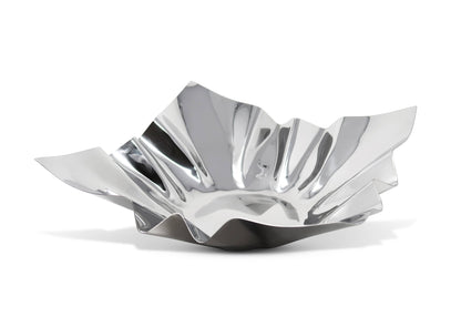 VIVIENCE - Square Bowl, 12.25": Silver