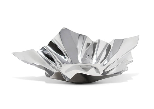 VIVIENCE - Square Bowl, 12.25": Silver