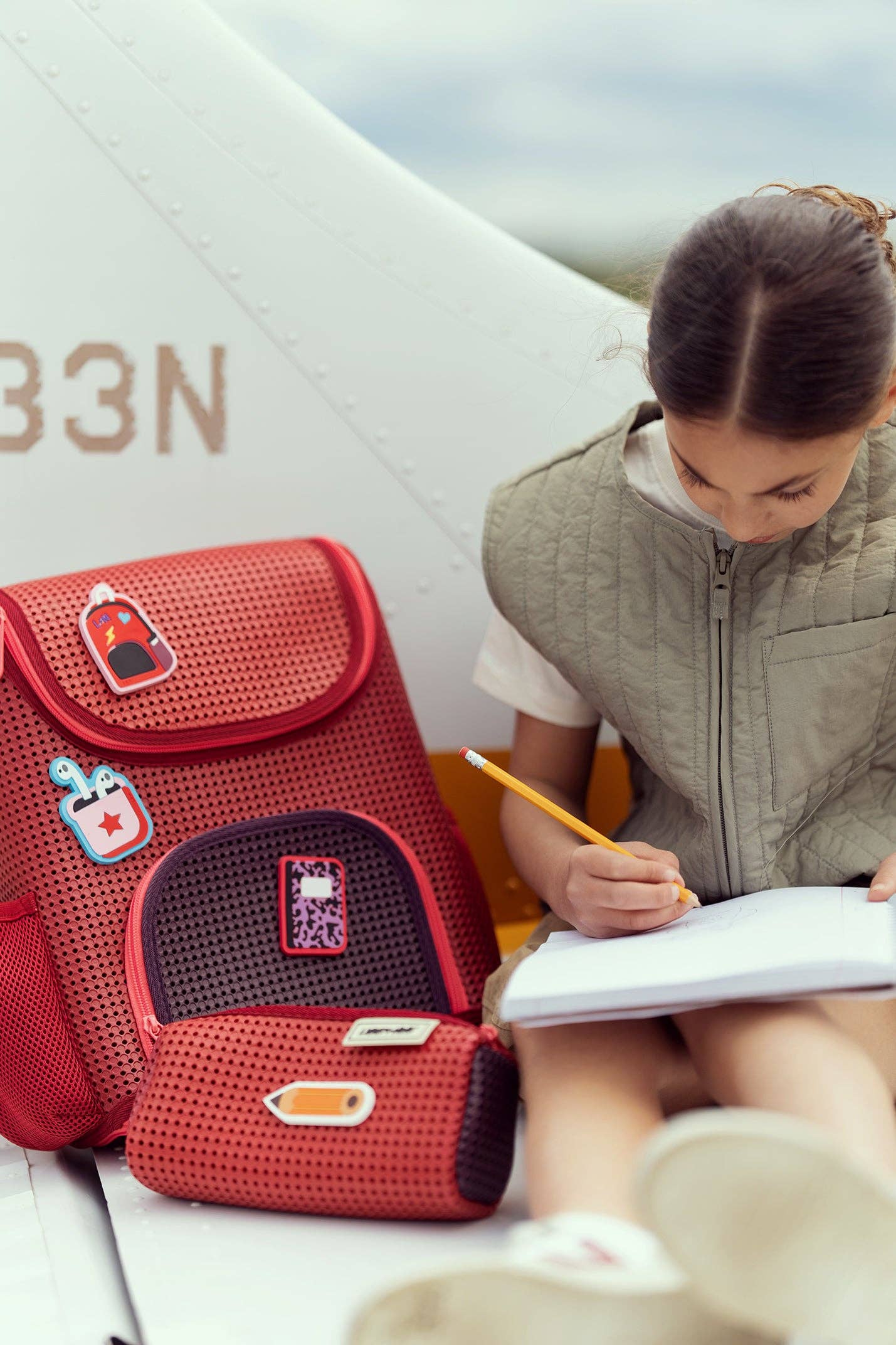 Light + Nine - Pencil Pouch Multi Rose