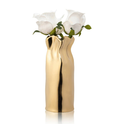 Waterdale Collection - Paper Bag Faux Floral: Gold