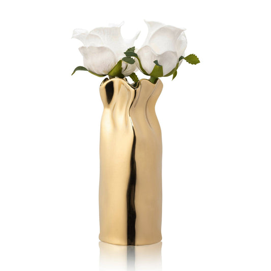 Waterdale Collection - Paper Bag Faux Floral: Gold