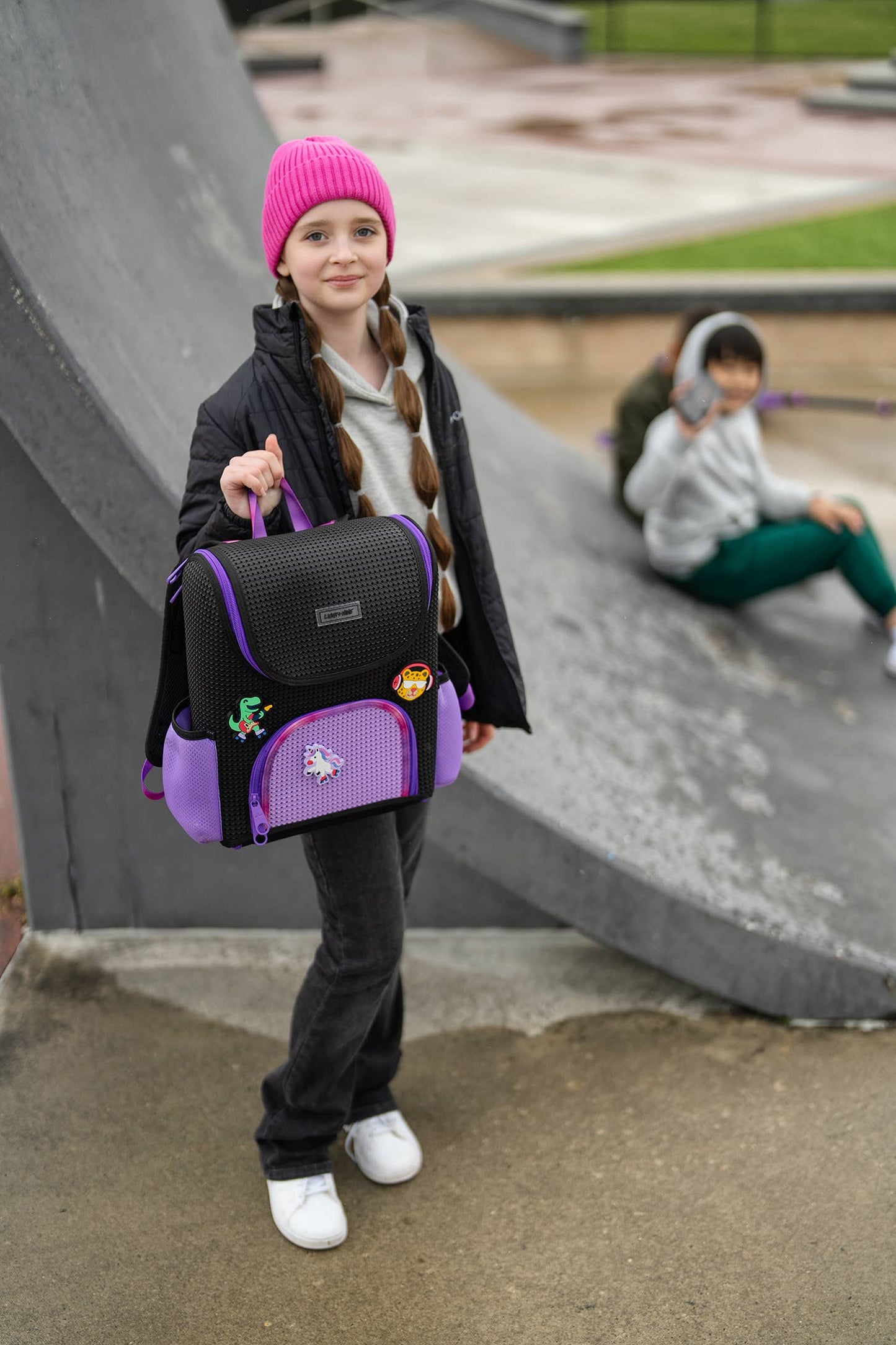 Light + Nine - Customizable Foldable Student School Backpack by Light+Nine