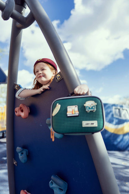 Light + Nine - Insulated Lunch Tote Multi Green