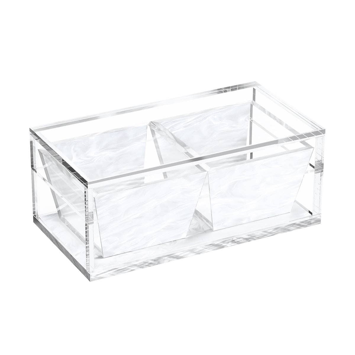 Feldart LLC - Compartment Dish - White Pearl