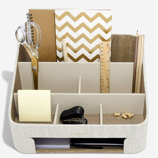 Stackers - Desk Organiser Set - Oatmeal & Linen