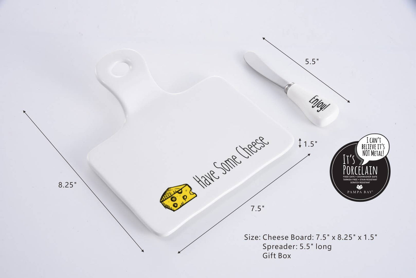 Pampa Bay - Cheese Board with Spreader