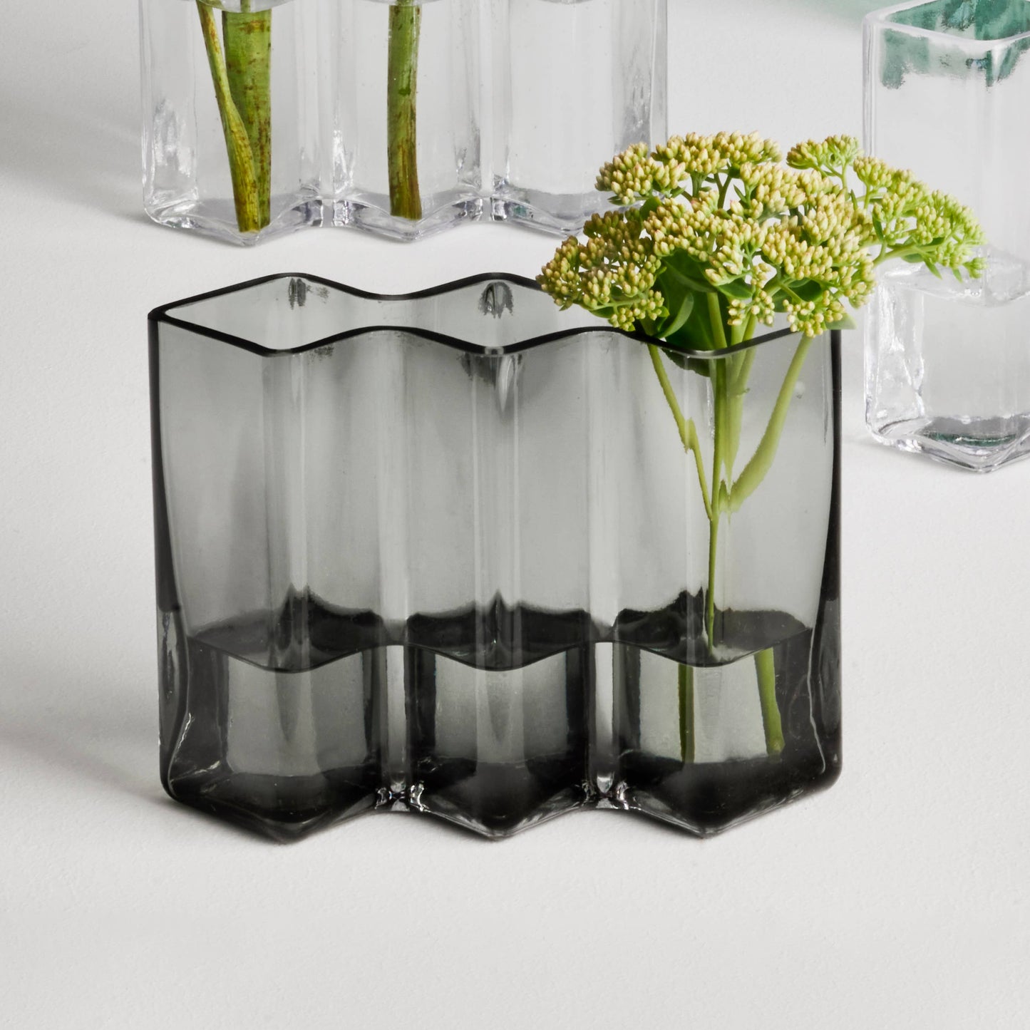 Born in Sweden AB - Row vase three low: Gray
