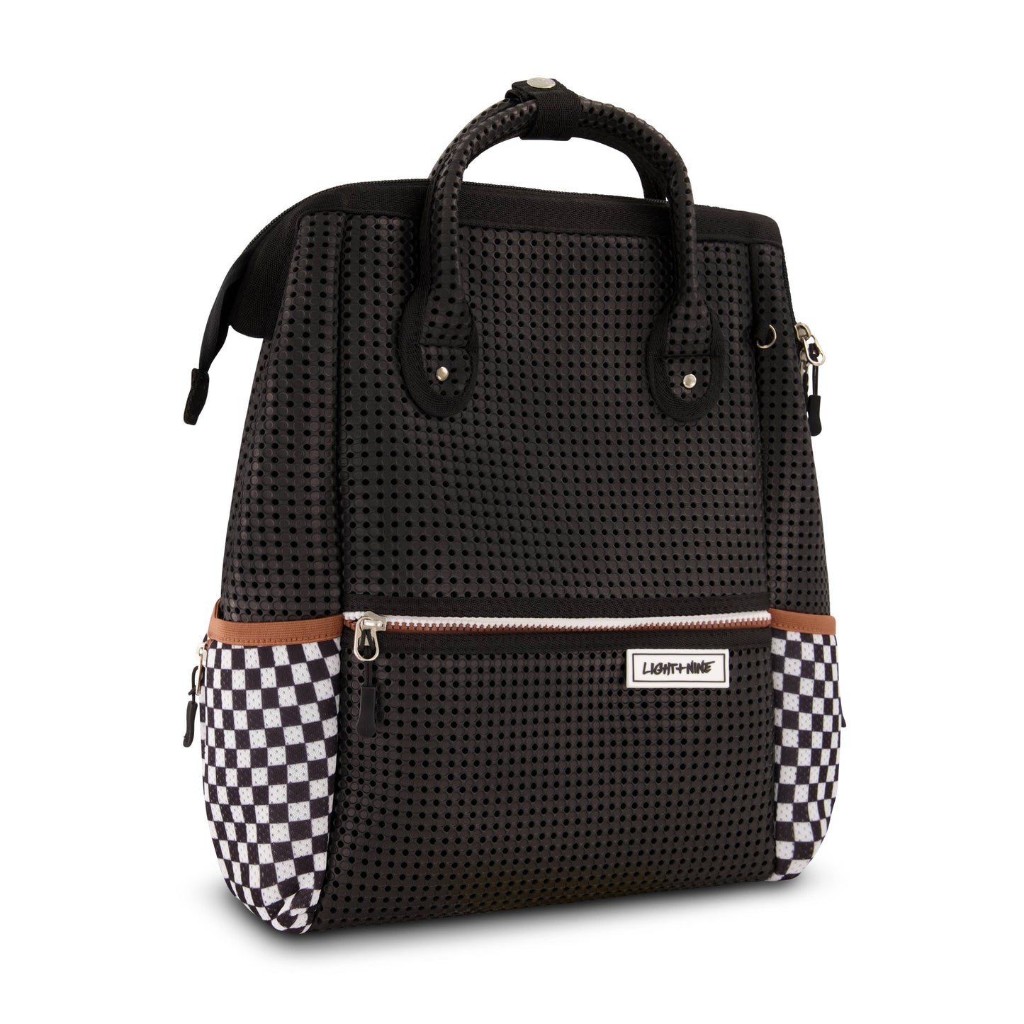 Light + Nine - Tweeny short backpac checkered black