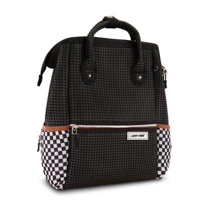 Light + Nine - Tweeny short backpac checkered black