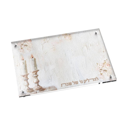 Feldart LLC - Leatherite Artwork Hadlakos Neiros Tray - Blush Rose
