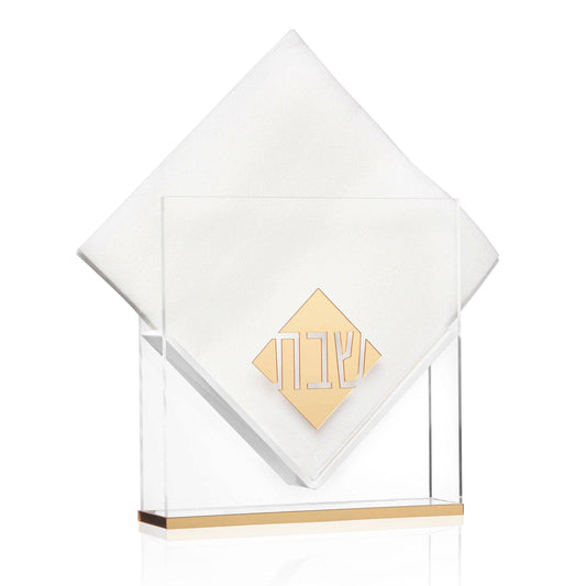 Waterdale Collection - Diamond Suspended Napkin Holder: Gold