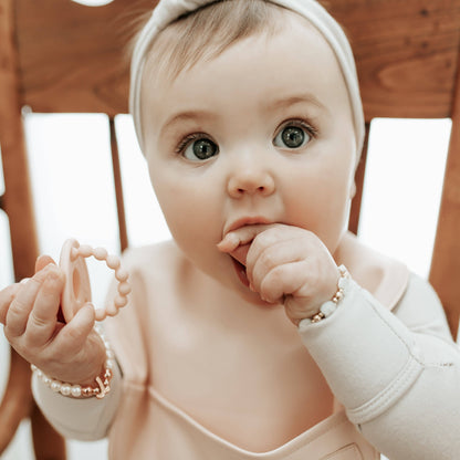 Bleu La La - Set of Soft Vegan Leather Easy Clean Bibs 0-12 Months: Blush Pink & Mauve